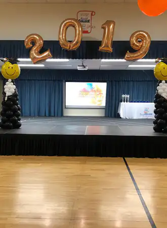 10. Stage for events.