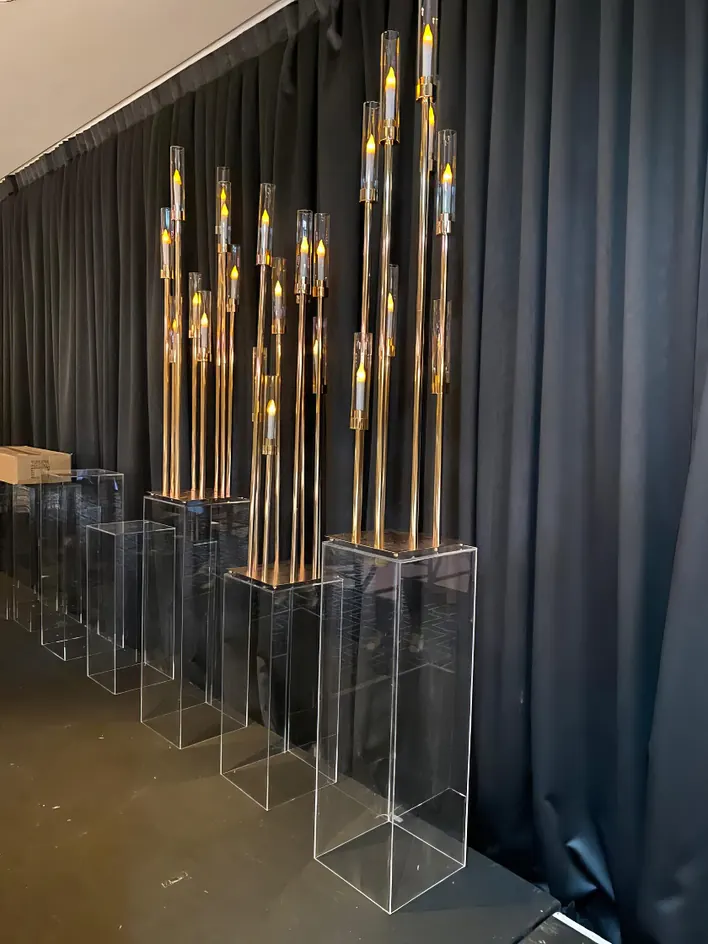 Clear Plinth for events
