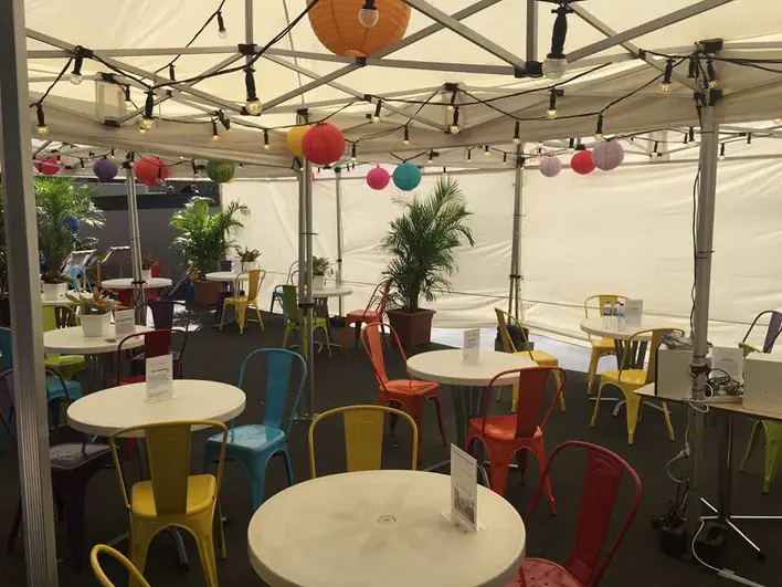 Outdoor Event Set up with our furniture