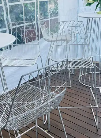 bar furniture in white colour