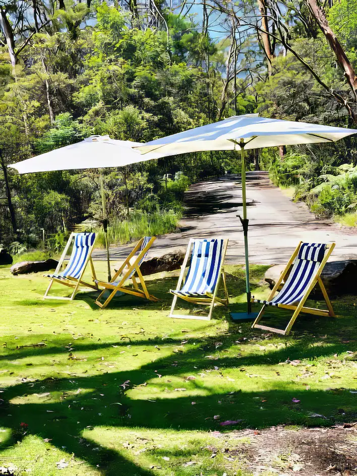 Blue & White Deck Chair
