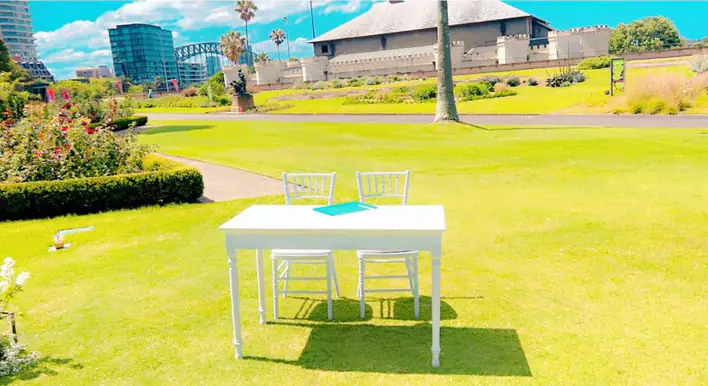 Signing Table for events in Picnic Point