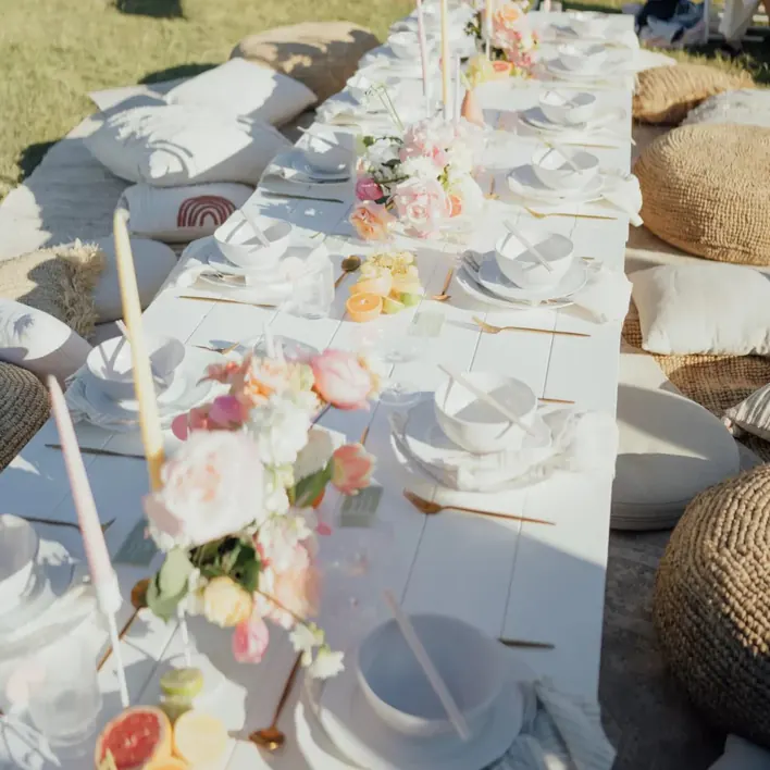 Boho Picnic Tables