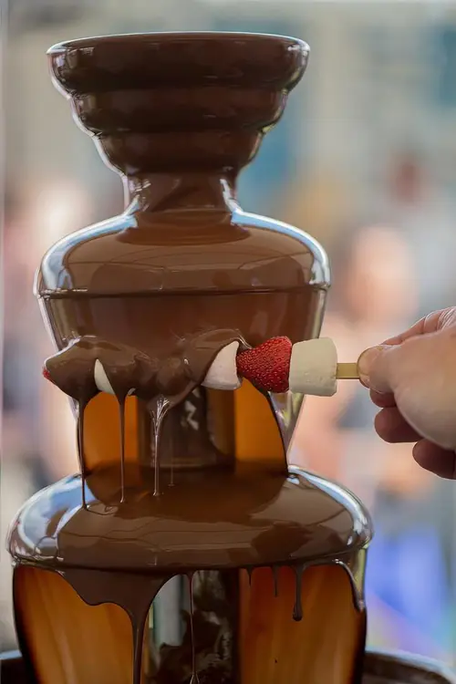chocolate fountain, strawberry, chocolate-2433975