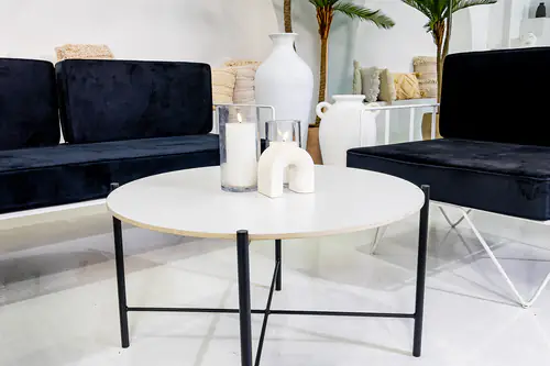 Coffee table with white top