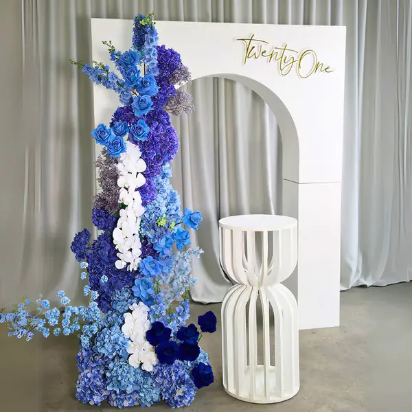 A beautiful silk floral backdrop