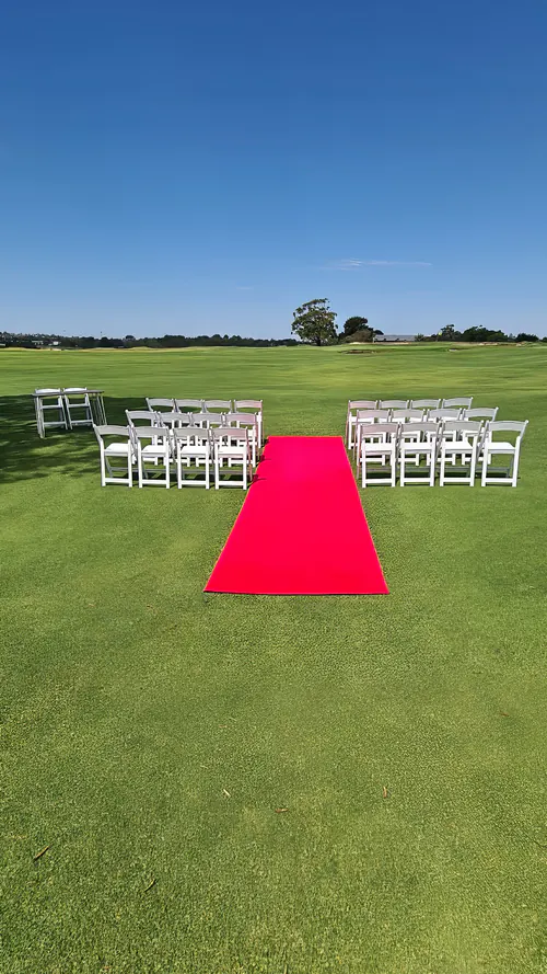 Wedding Ceremony Red Carpet