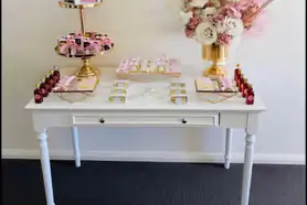 White Signing Table For Events
