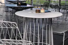 White Wire Cocktail Table 1 240x300