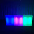 A vibrant glow bar adds a burst of color to any room.