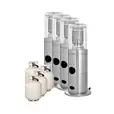 Pkg 4 - 4 x Area Heater Hire w/ Gas Bottles