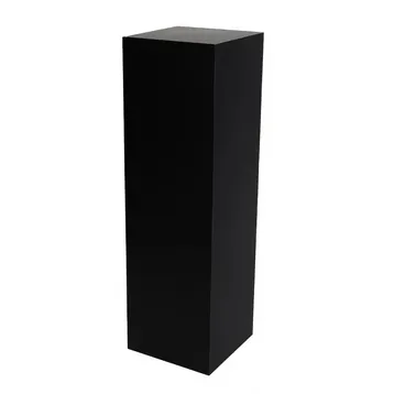 Black Square Acrylic Plinth Hire - Large