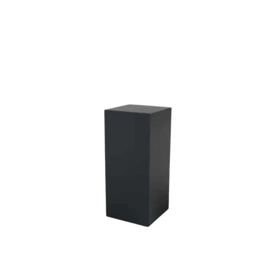 Black Square Acrylic Plinth Hire - Small