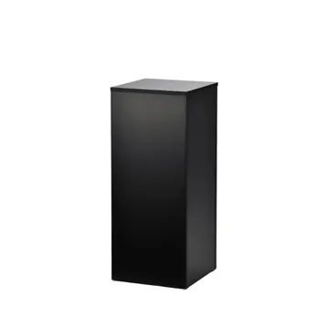 Black Square Acrylic Plinth Hire - Medium
