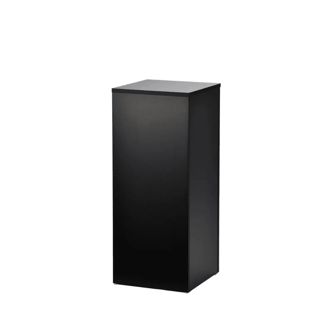 Black Square Acrylic Plinth Hire - Medium