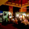 A corded microphone hired for a Sydney event