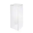 Clear Square Acrylic Plinth Hire - Large