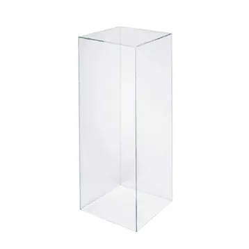 Clear Square Acrylic Plinth Hire - Large