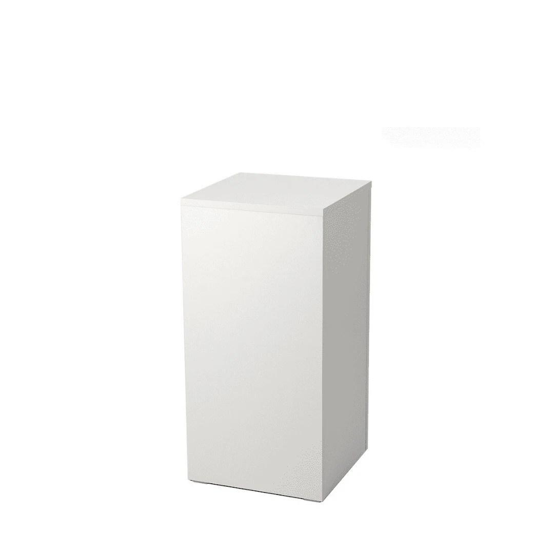 White Square Timber Plinth Hire - Medium