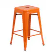 Orange Tolix Stool Hire