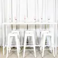 Our rectangular tapas table available for hire