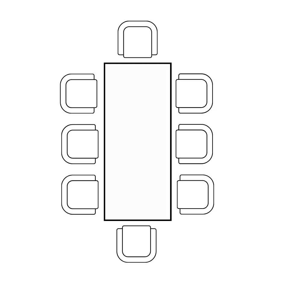 Pop-up marquee table seating arrangements
