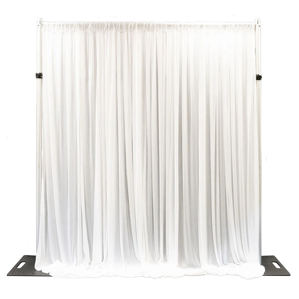 White Silk Drapes