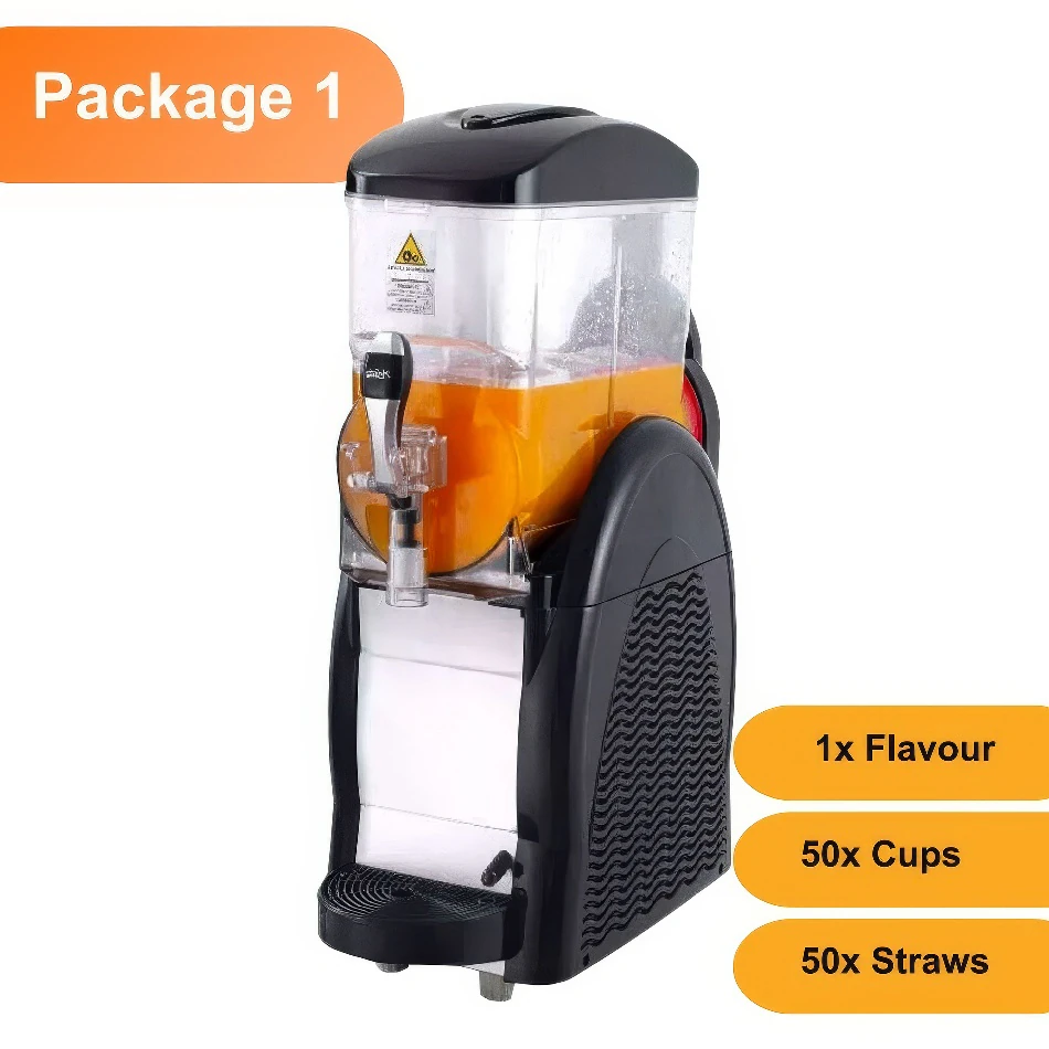Single Bowl Slushie Machine Pkg 1 - 60 Drinks