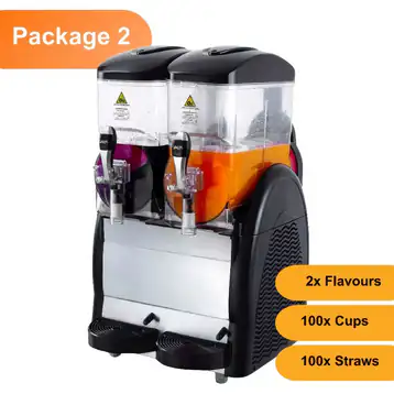 Twin Bowl Slushie Machine: Package 2 - *120 Drinks*