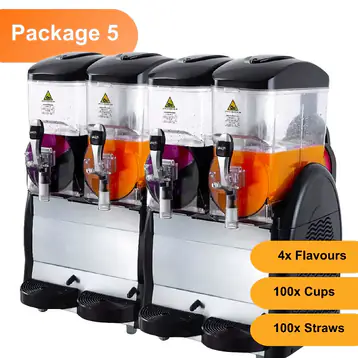 2 x Twin Bowl Slushie Machines: Package 5 - *240 Drinks