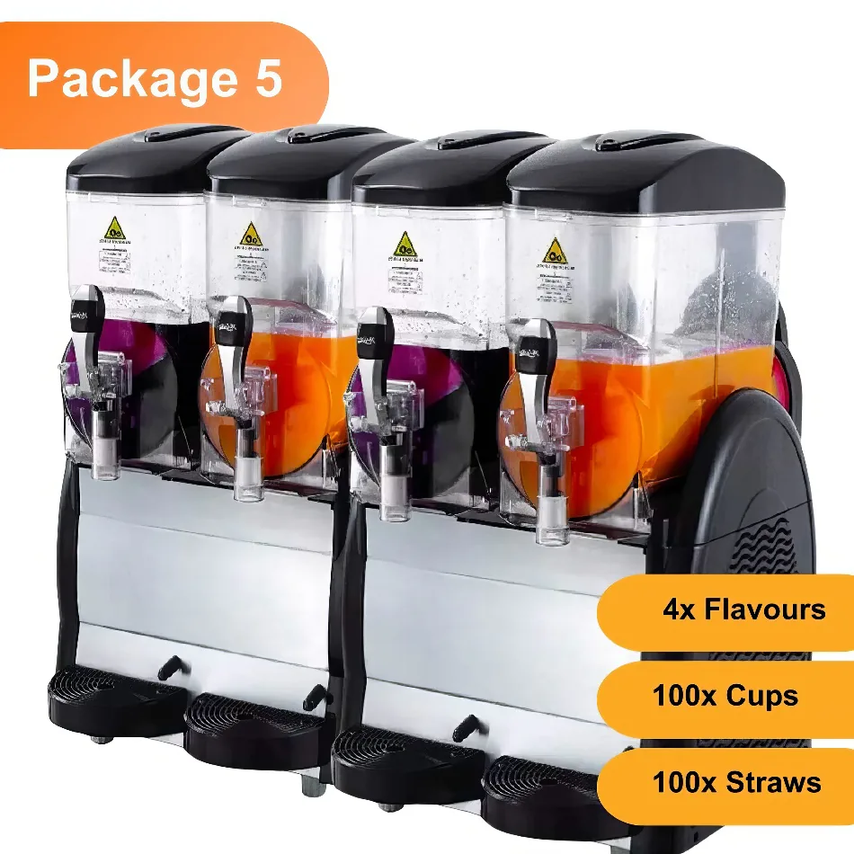 2 x Twin Bowl Slushie Machines: Package 5 - *240 Drinks