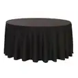 Black Round Banquet Tablecloth Hire