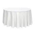 White Round Banquet Tablecloth Hire