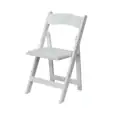 White Padded Folding Chair Hire (Gladiator chair)