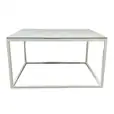 White Rectangular Coffee Table Hire w/ White Top