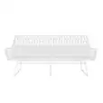White Arrow 3 Seater Sofa