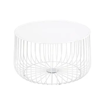 White Wire Coffee Table Hire