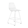 White Wire Stool / White Arrow Stool Hire