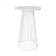 White Wire Cocktail Table Hire