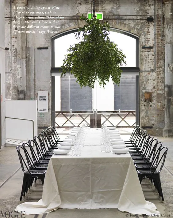 Modern wedding styling