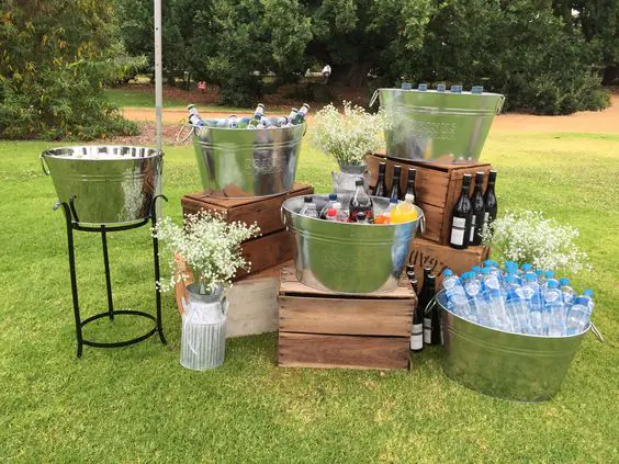 Bottled water available for guests