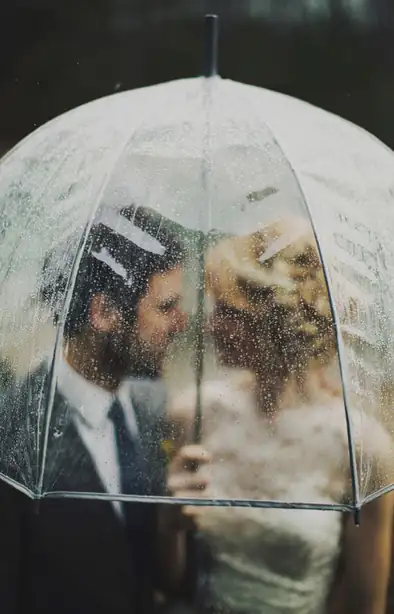 How to plan for wet weather on your wedding day