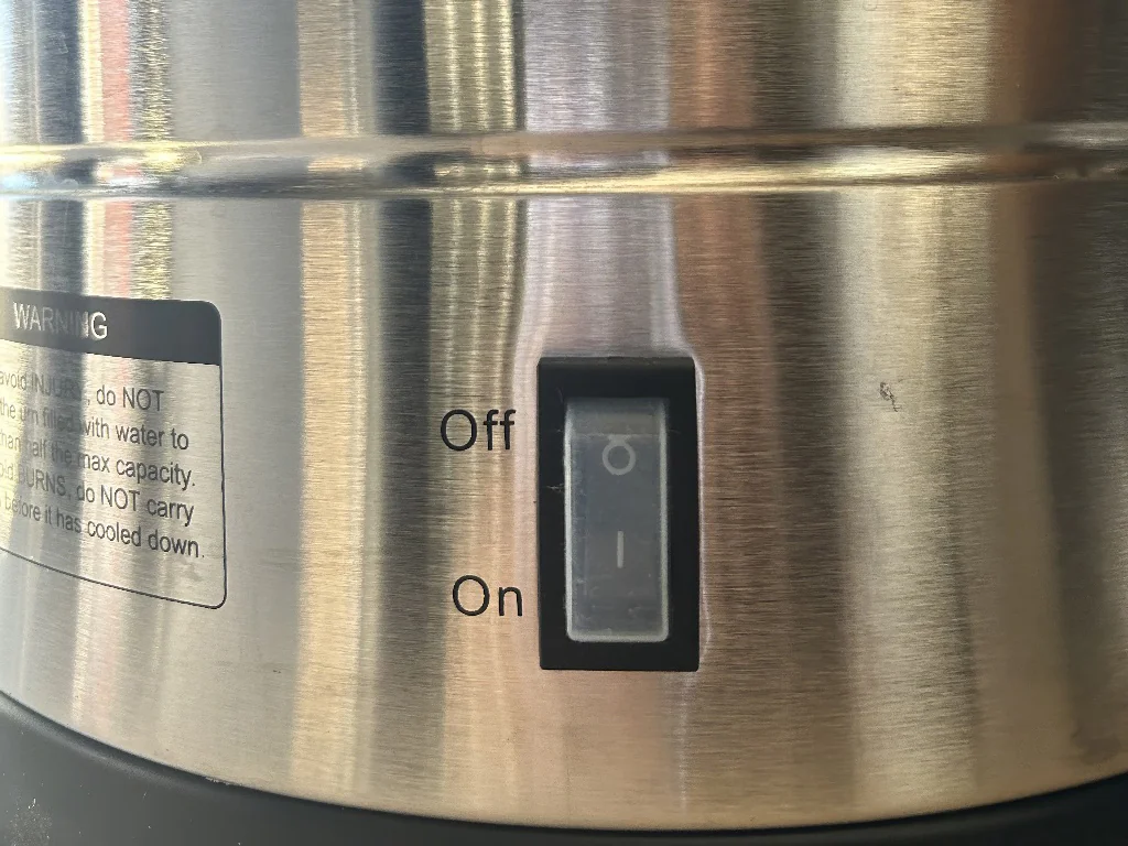 The Birko urn on-off switch