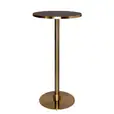 Brass Cocktail Bar Table Hire w/ Black Marble Top
