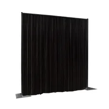 Black drape backdrop hire