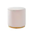 White Velvet ottoman Stool Hire
