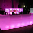 A glow bar at a nightclub
