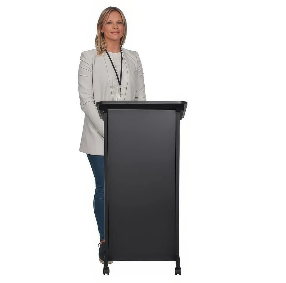 A person standing at our lectern