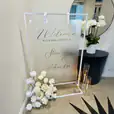 A beautiful welcome sign for a function