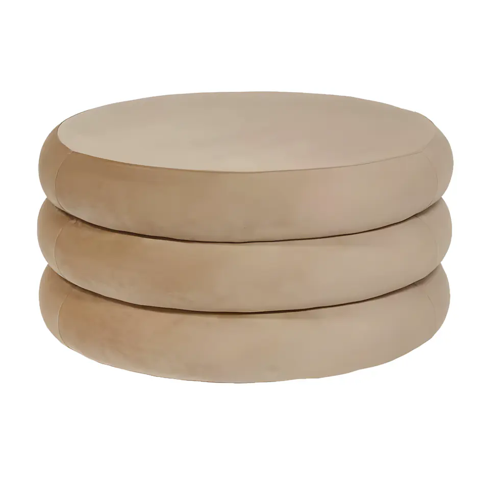 Apollo Ottoman Stone Velvet Large